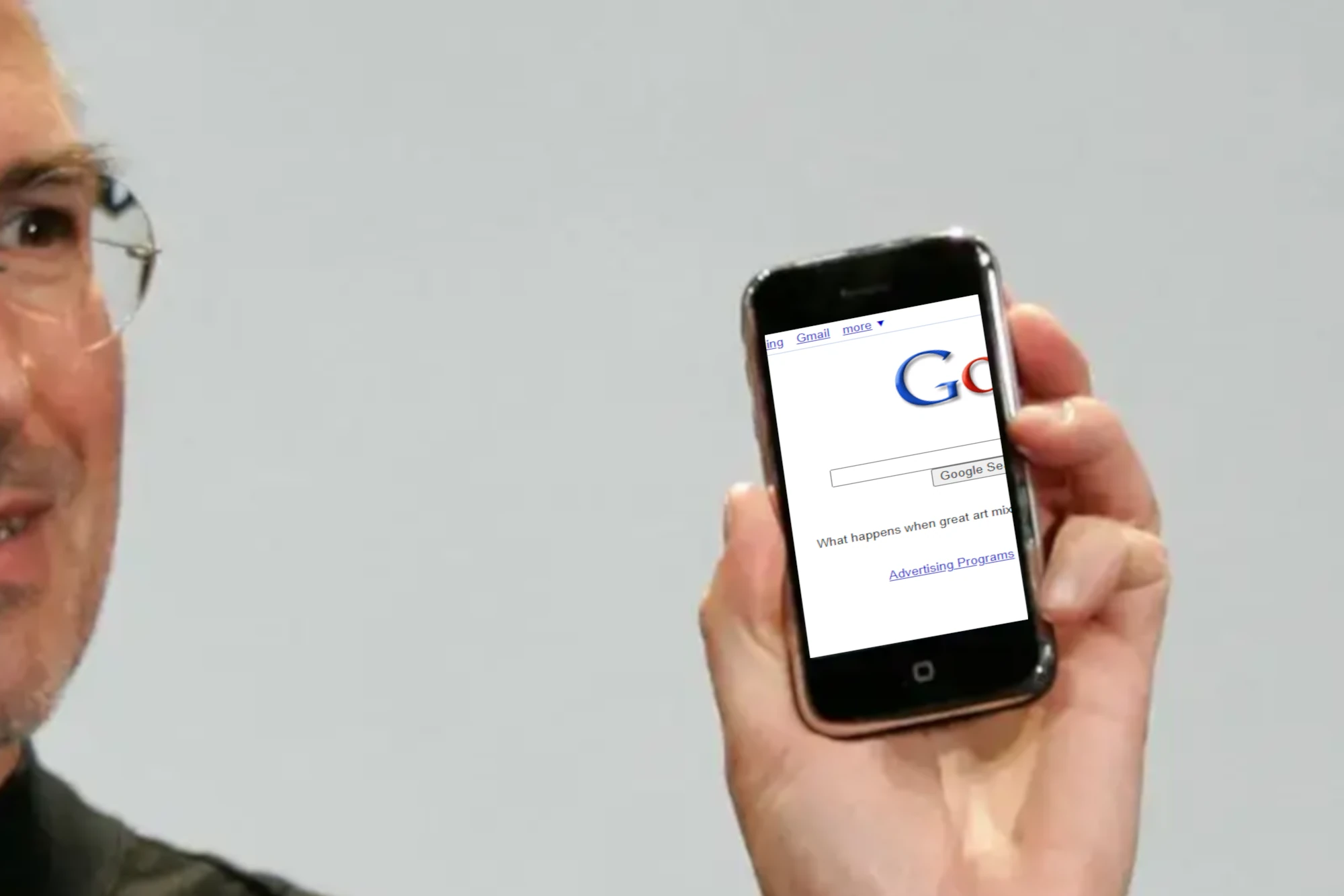 Steve Jobs at the first iphone keynote